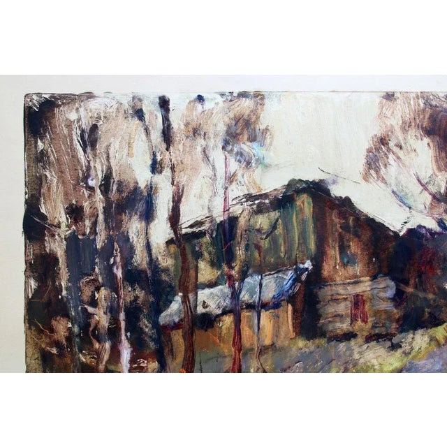 Edgars Vinters, Late Autumn, 1972, Monotype For Sale - Image 3 of 7