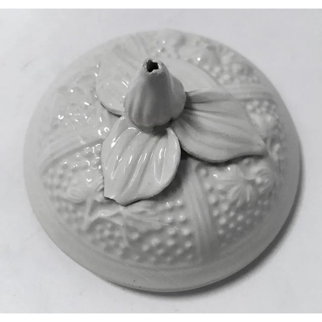 Vintage Floral Mottahedah Pot De Creme, Set of 6 For Sale - Image 9 of 11