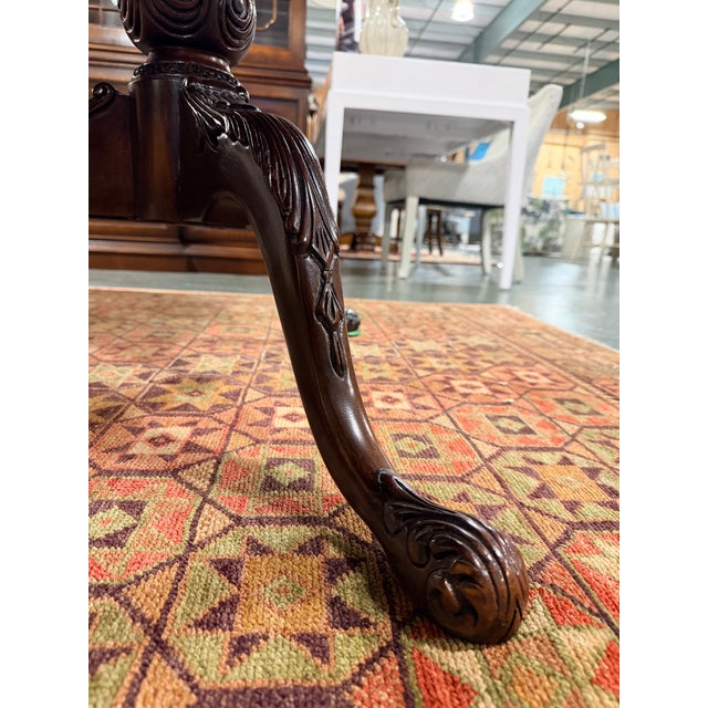 Late 20th Century Drexel Heritage Traditional Mahogany Dining Set For Sale - Image 11 of 12