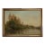 "On the Banks of the River" Contemporary Landscape Reproduction Print on Canvas, Framed 33.5 X22.5 For Sale