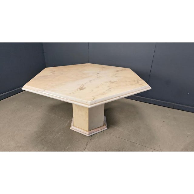 Italian Octagonal Marble Dining Table, 1970s For Sale - Image 10 of 16