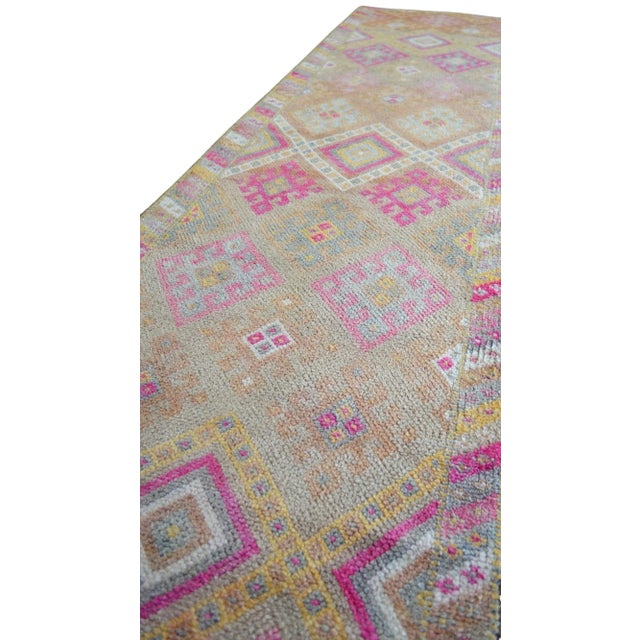Distressed Turkish Runner Rug. Hand-Knotted Organic Wool Tribal Kitchen Runner - 2′10″ × 10′7″ For Sale - Image 10 of 15
