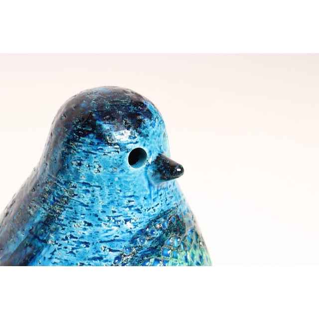 Large Vintage Italian Rimini Blu Ceramic Penguin by Aldo Londi for Bitossi For Sale - Image 9 of 16