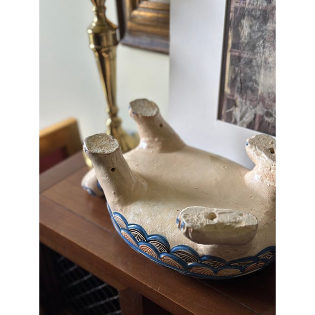 Ceramic Vintage Mexican Tlaquepaque Folk Art Terracotta Turtle Tureen / Lidded Covered Dish For Sale - Image 7 of 7