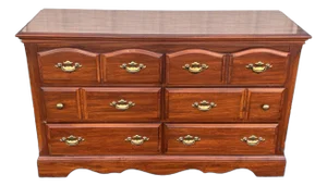 Florida Furniture 6-Drawer Pecan Dresser Chest of Drawers