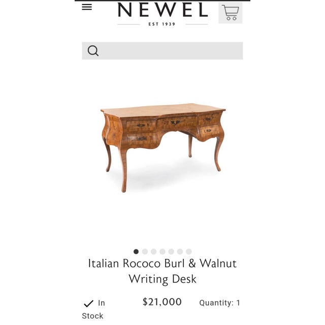 Final Clearance Thru 1/30 Only Maitland-Smith Inspired Oyster Burl BurlWood Italian Desk 20th Century For Sale - Image 13 of 13