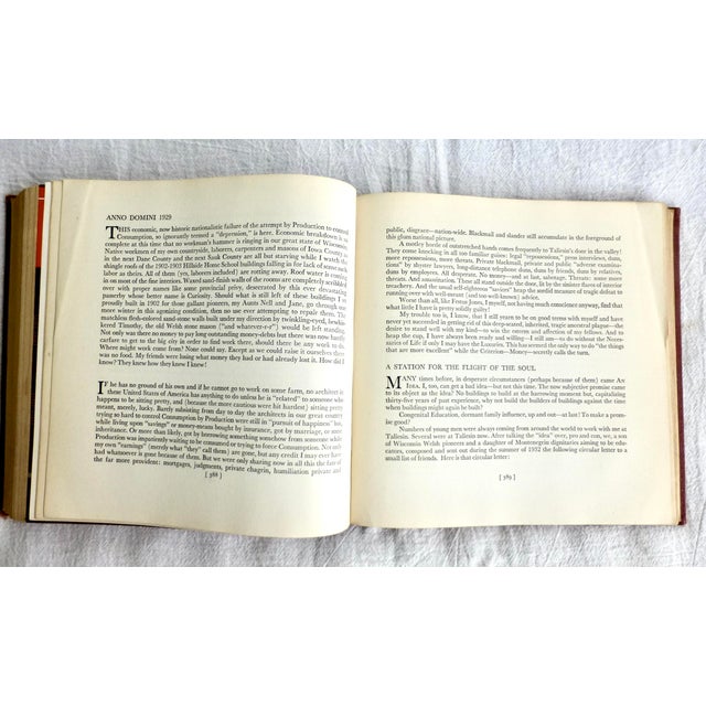 Paper 1943 Frank Lloyd Wright Autobiography, True First Edition Book For Sale - Image 7 of 11