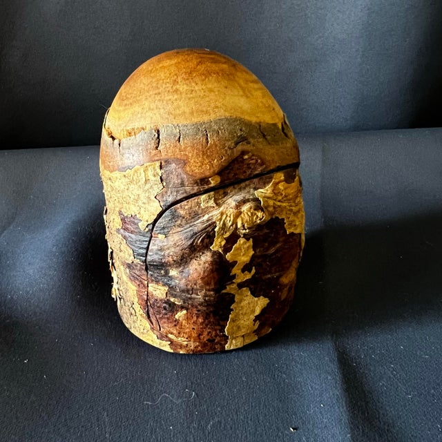 Signed Raymond Pelton 1982 Hand Carved Wood Limb Puzzle Box Sculpture For Sale - Image 10 of 12