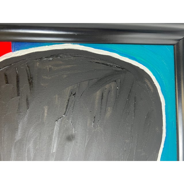 Late 20th Century Abstract Colorblock Painting, Signed For Sale - Image 5 of 5