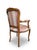 Vintage Italian Louis XV Style Carved Walnut Fauteuil Armchairs in Dusty Rose Brocade - Pair For Sale - Image 11 of 12