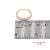 14k (585) Rose Gold Natural Diamond Milgrain Engraved Band Ring Size 6 For Sale - Image 11 of 11