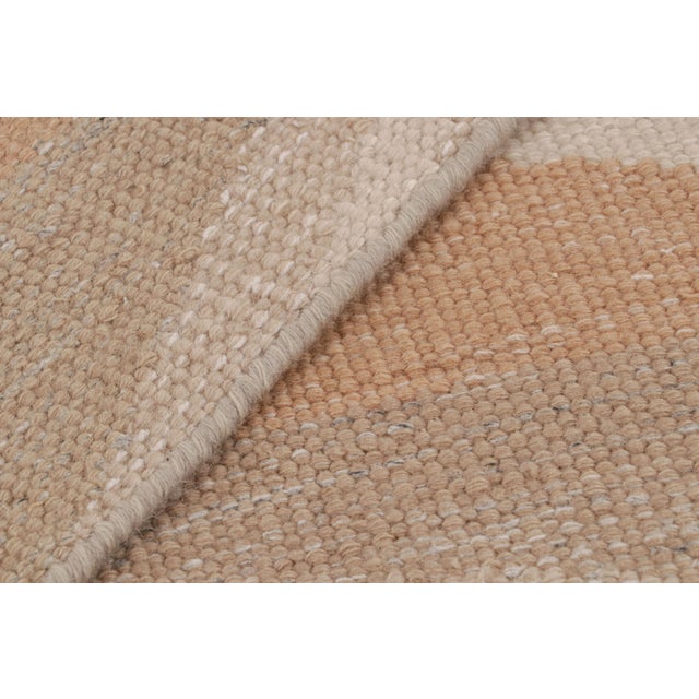 Beige Rug & Kilim’s Scandinavian Style Geometric Rug in Beige, White and Terracotta 10x14 For Sale - Image 8 of 8