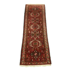 Vintage Hand Woven Approx. 2x6 Wool Small Runner Rug