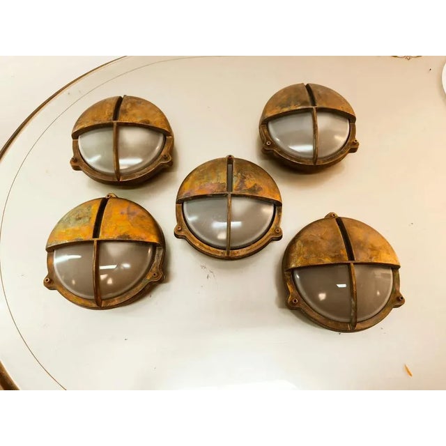 Cast Brass Wall Sconce For Sale - Image 4 of 11