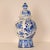 Royal Delft Blue and White Baluster Vase Chinoiserie Flowers Birds Octagonal Base For Sale - Image 6 of 13