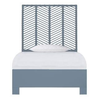 Liam Platform Bed Twin - Regatta Blue For Sale