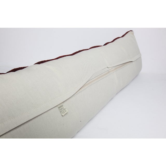 Handwoven Home Decor Lumbar Rug Pillow Cover -14'' X 47 For Sale - Image 10 of 10