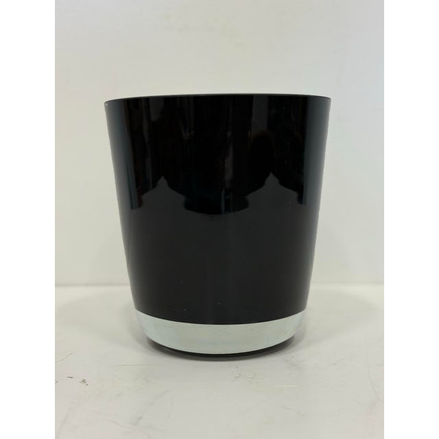 Early 21st Century Vintage Thick Italian Glass Vase For Sale - Image 5 of 6