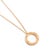 Modern Cartier 18k Rose Gold Love Pendant 3 Diamonds Necklace For Sale - Image 3 of 8