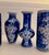 Chinoiserie Vintage Blue and White Cherry Blossom Porcelain Petite Mini Vases For Sale - Image 3 of 7