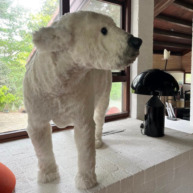 Big White Plush Polar Bear, 2000s For Sale - Image 6 of 7