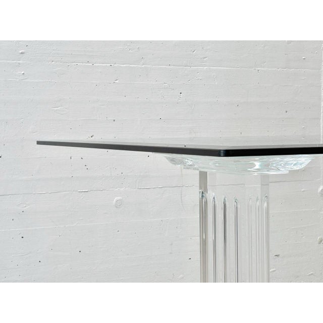 Glass Table in Acrylic Glass by Fabianart, 1980s For Sale - Image 4 of 18