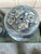 Coastal Abstract Lotus Garden Stools - A Pair For Sale In Houston - Image 6 of 8