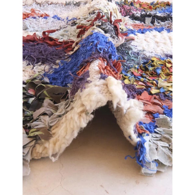 Tribal Colorful Azilal Berber Rug - 6.3 X 2.7 Ft For Sale - Image 3 of 8