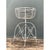 Metal Vintage Distressed White Wire Plant Stand For Sale - Image 7 of 12