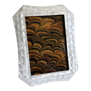 Maitland Smith Style Mother of Pearl Picture Frame, Late 20th Century For Sale