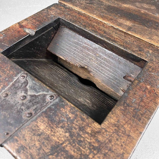 Antique Wooden Zenibako Temple Offering Box, 1890s For Sale - Image 11 of 15