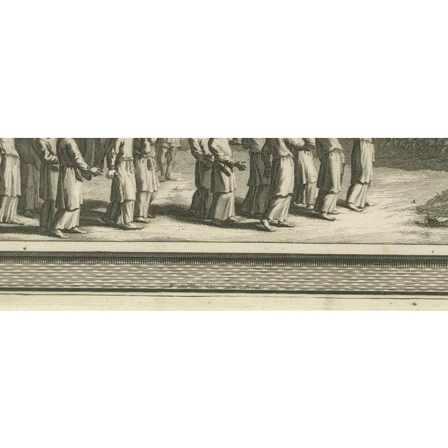 18th Century Pieter Mortier, Joshua Meets the Angel and the Fall of Jericho, 1700, Engraving For Sale - Image 5 of 12