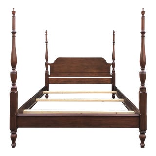 Henkel Harris Solid Cherry Queen Bed For Sale