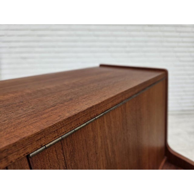 Danish Teak Chest of Drawers with Folding Mirror, 1970s For Sale - Image 6 of 16