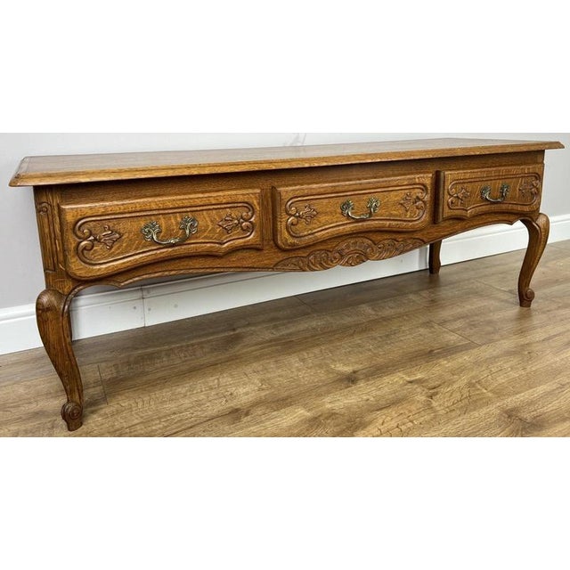 Brown Vintage French Louis Style Sideboard For Sale - Image 8 of 8