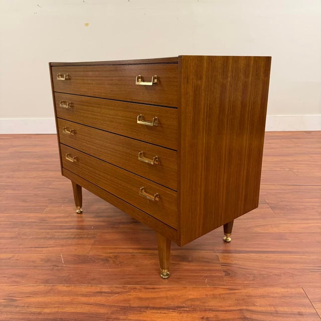 Vintage small dresser / chest from the New Tola collection by G-Plan, made in the U.K. circa late 1950's or early 1960's....