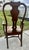 Antique Carved Walnut Queen Anne Style High Back Arm Chair W/Stretcher Base For Sale - Image 9 of 13