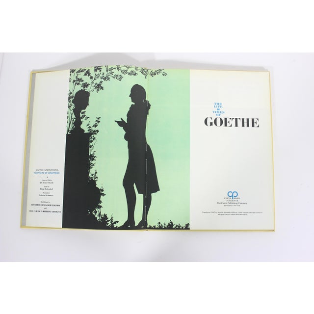 1967 the Life and Times of Goethe Book Hardcover Hard Cover, Gift for Him Her Art Poetry History Lover, Coffee Table Bookshelf Styling For Sale - Image 4 of 8