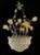 Glass Flower Chandelier with Gold Inclusions, 1950s For Sale - Image 11 of 18
