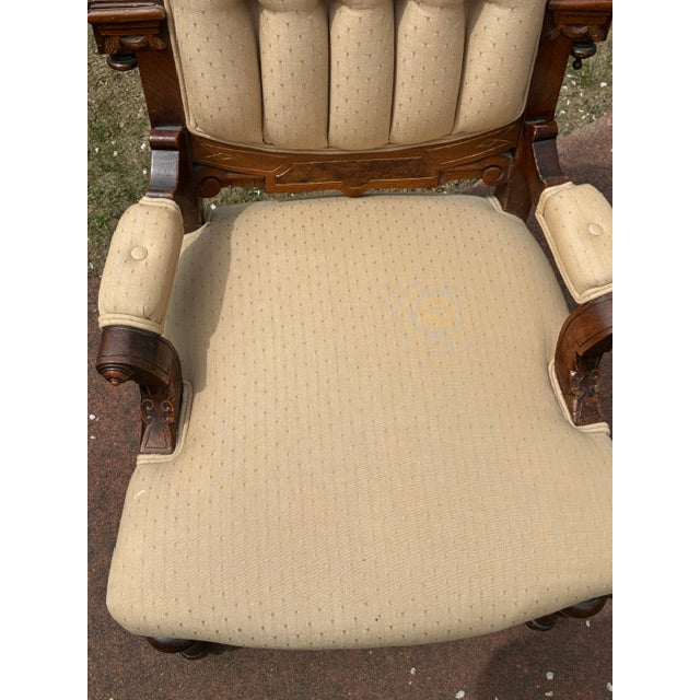 Antique Eastlake Chair For Sale - Image 4 of 5