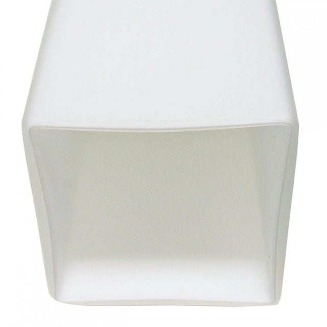 1990s Modern Frosted White Murano Glass & Brass Sconces - Set of Eight For Sale In Los Angeles - Image 6 of 7