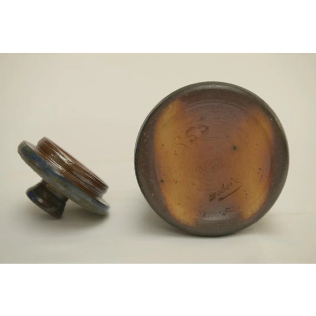 Polychrome Decorated Ceramic Pot by Dubois, 1960s For Sale - Image 6 of 8