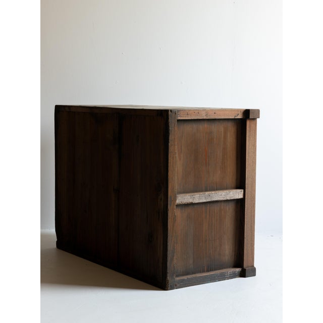 Japanese Antique Tansu 1860s-1920s / Cabinet Sideboard Wabi Sabi For Sale - Image 11 of 17