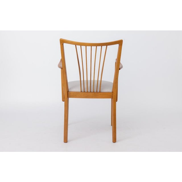 Wood Vintage German Armchair in Beech Wood, 1950s For Sale - Image 7 of 11