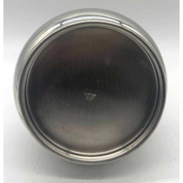 Signed Cartier Pewter Pitcher For Sale - Image 9 of 10
