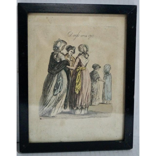 J. P. Malcolm, Fashion Illustrations, Lithograph Prints, 1808, Set of 5 For Sale - Image 9 of 17
