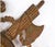 Mid 20th Century Vintage Carved Gilt Armorial Wall Crest Sculpture For Sale - Image 5 of 17