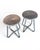 Aluminium Stools by Terance Conran for the Conran Shop, 1990, Set of 2 For Sale - Image 4 of 8