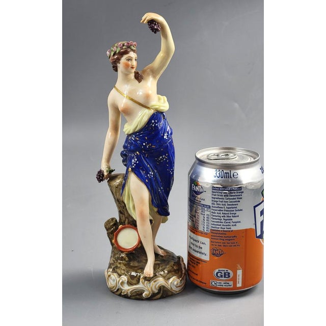 Porcelain Bacchante Figure in the style of Derby from Samson Paris, 1860s-1870s For Sale - Image 10 of 11