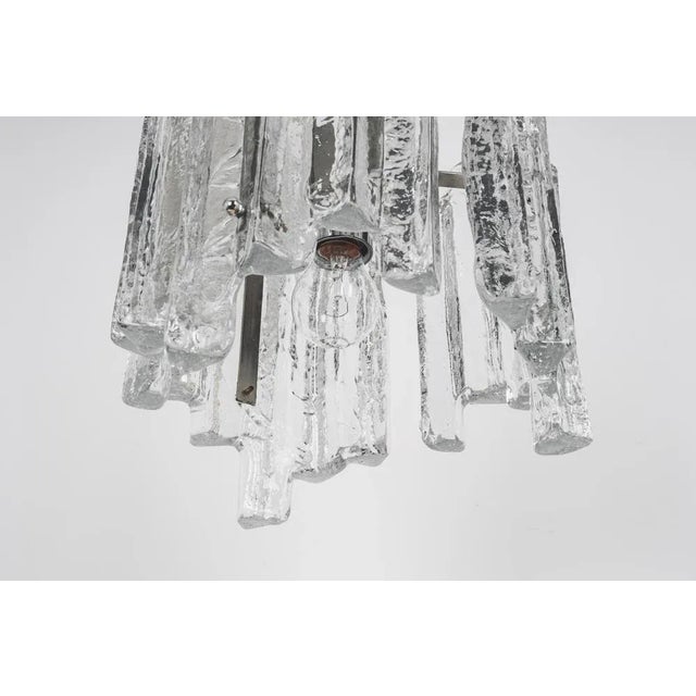 Small Murano Ice Glass Pendant Light, Germany, 1970s For Sale - Image 4 of 10